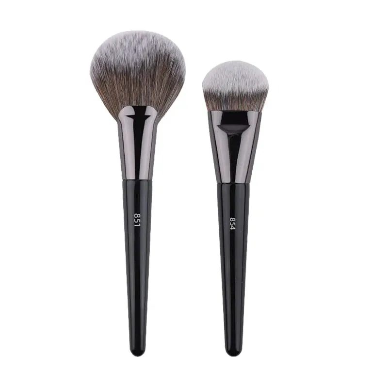 1 brocha de maquillaje en ángulo, Base líquida, brocha de maquillaje, bronceador, detalle lateral, herramientas de belleza esenciales para la cara 854 — image 8
