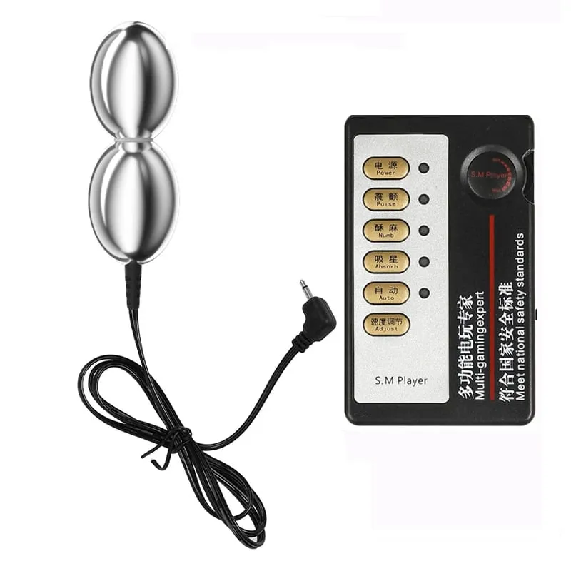 SM Elektrische Schock Doppel Kugeln Anal Butt Plug Prostata Massager E-stim Sex Spielzeug Für Männer Homosexuell Frauen Vagina stimulation Ass Dilatator — image 11