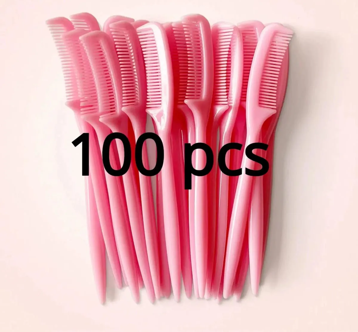 100 szt. Mikro grzebień do przedłużania rzęs Mini grzebienie do brwi pędzle do makijażu lalki różdżki do tuszu do rzęs rozczesywanie rzęs hurtowo — image 1