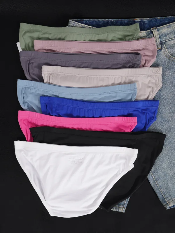 Herren-Slip aus Modal, ultradünn, nacktes Gefühl, niedrige Leibhöhe, hochelastisch, atmungsaktiv, 3D-Konvexbeutel-Unterwäsche