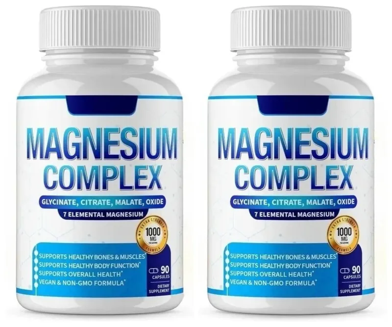 Magnesium Complex Supplement 90 Count with 7Forms of Magnesium Glycinate Citrate Malate Orotate Taurate Daily Mineral Support — image 8