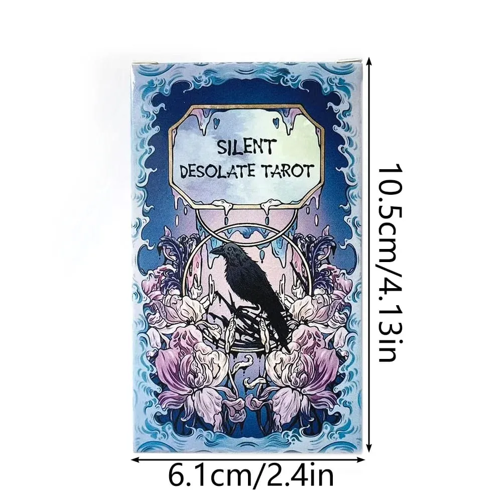 Silent Desolate Tarot Deck 78 Cards Rider Waite System 4.1×2.4 inch Divination Oracle Cards Fate Forecasting Board Game — image 2