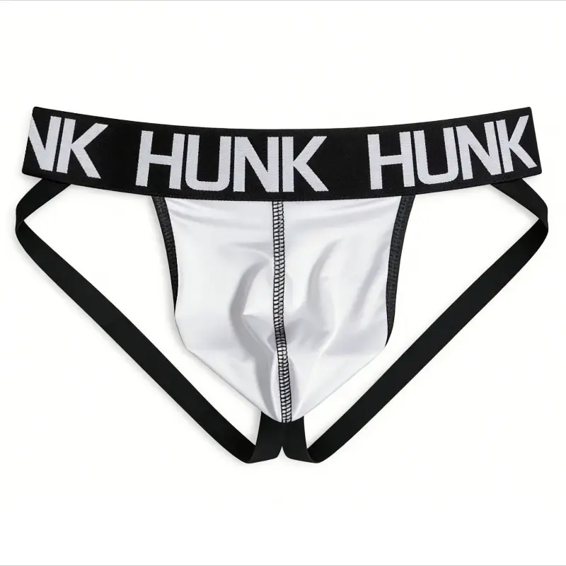 Męskie HUNK sportowe Jockstrap Performance Jock stringi odprowadzające wilgoć oddychająca bielizna treningowa z niskim stanem stringi bez pleców — image 6