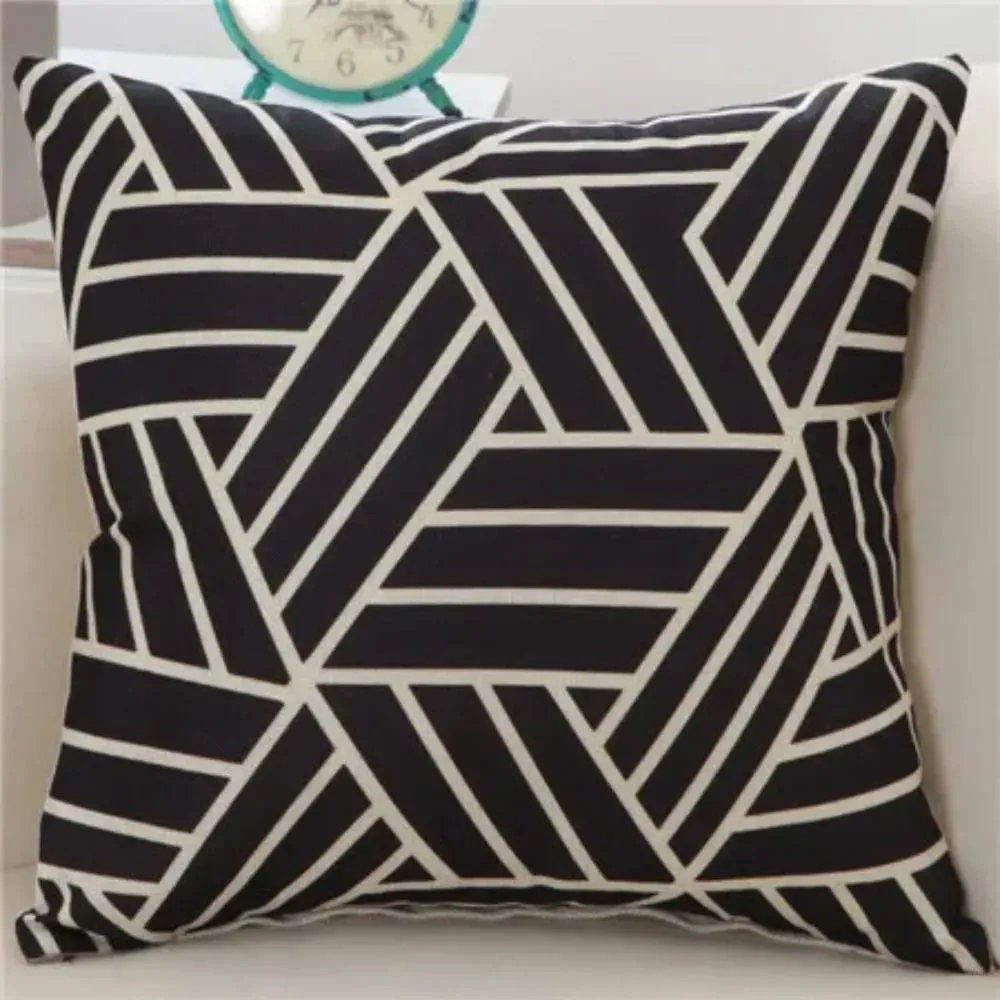 Luxury Lumbar and Neck Support Cushion Cover Decorative Throw Pillow Case for Home Chair Seat
