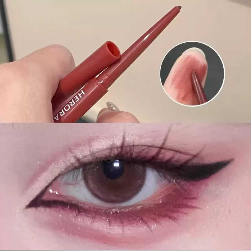 Crayon Eyeliner 12 couleurs, rouge vin, imperméable, durable, marron mat, fard à paupières, bâton de Contour, pigment élevé, maquillage pour les yeux, ver à soie — image 4