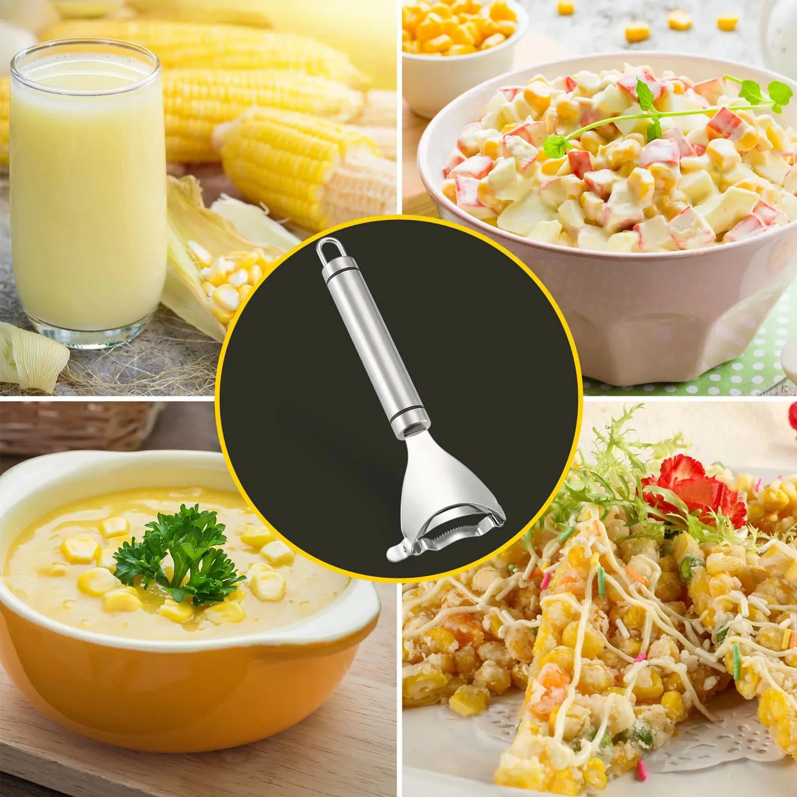 Corn Peeler For Corn On The Cob Stripper Tool Removes Corn Kernels From Cobs In Seconds Kitchen Gadget Stripping Tool — image 6