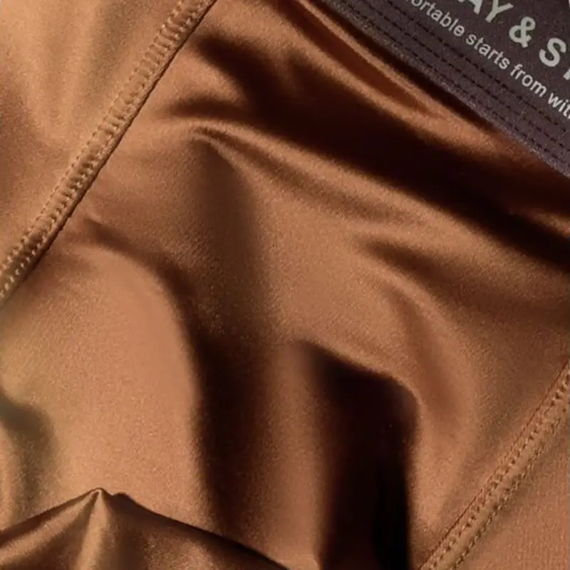 4 Stück/Los atmungsaktive Faser-Boxhose für Herren, bequeme, atmungsaktive Unterwäsche, Strickstoff mit mittlerem Stretch, einfarbig — image 3