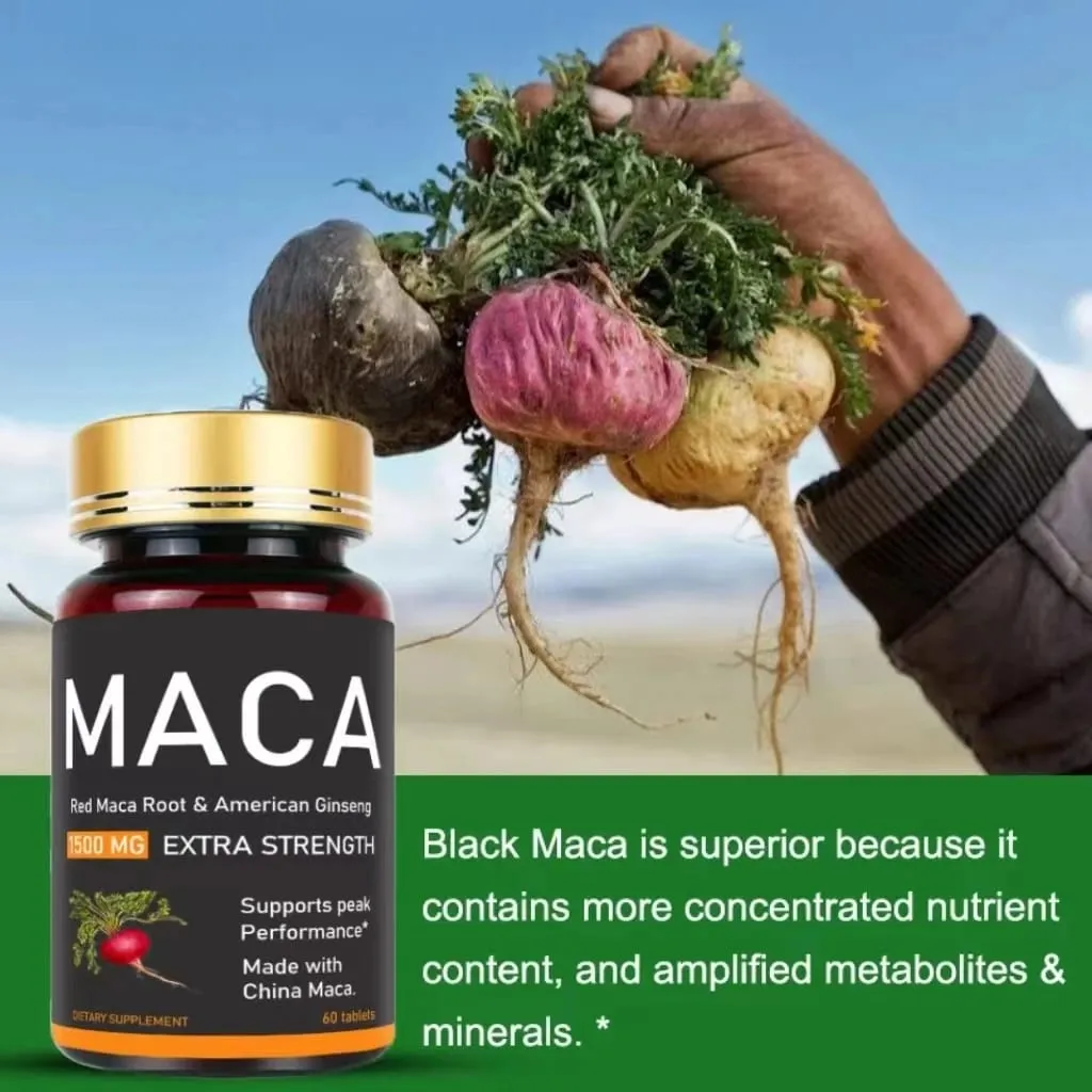 Original Ashwagandha Ginseng & Maca Tabletten Männliche Ergänzung Immunitätskapseln für Männer — image 4