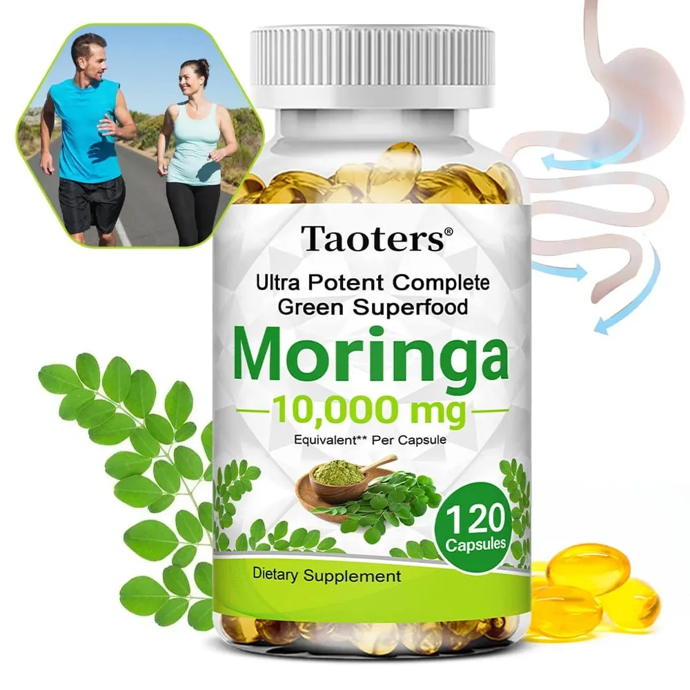 Kapsułki Moringa 1000 mg - na układ odpornościowy Energia i metabolizm Przeciwutleniacz wspomaga zdrowie układu trawiennego i mózgu — image 2