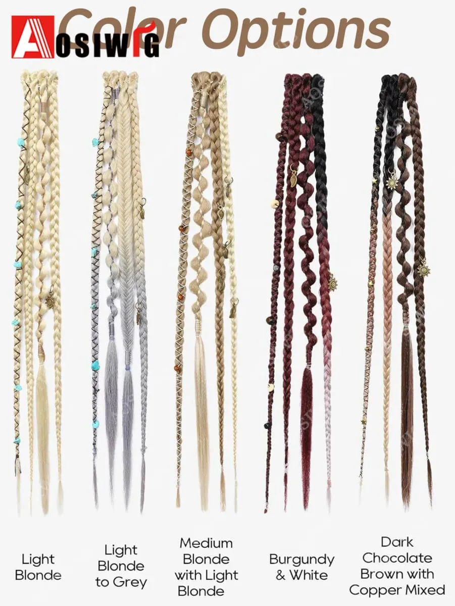 Ombre synthetische Boho-Stil kleine gedrehte geflochtene Haarverlängerungen für Frauen Perücke Zöpfe BB Clip-on Spicy Girl Brown Boxing Braids — image 6