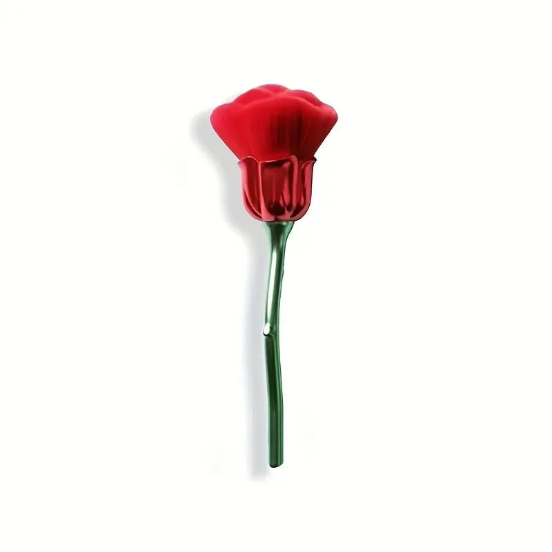 Una spazzola per polvere per unghie a forma di rosa Setole morbide Fondotinta per trucco Strumenti per fard e fondotinta Pennello per bellezza per fondotinta — image 8