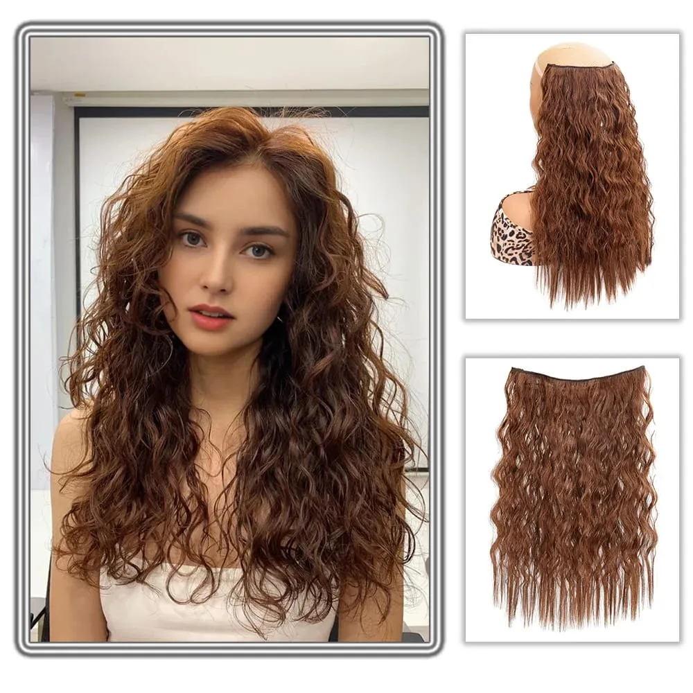Synthetic corn beard curly hair extensions in three sizes wig head covers full top hair covers replacement for women's wigs — image 4