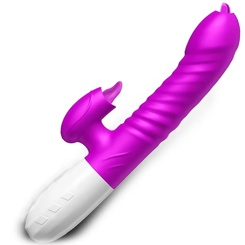 Rabbit Thrusting Vibrator for Women Heating G-Spot Vagina Vibrator Clit Stimulator Female Masturbator Adult Sex Toy for Women — image 6