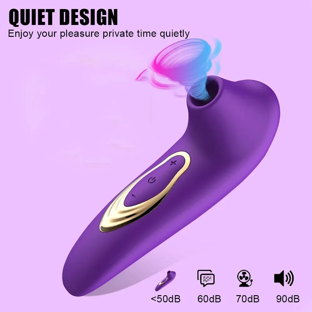 Leistungsstarker Vakuumimpuls Klitorissauger Vibrator Nippel G-Punkt Oralmassagegerät USB wiederaufladbar Wasserdichtes Sexspielzeug für Erwachsene für Frauen — image 5