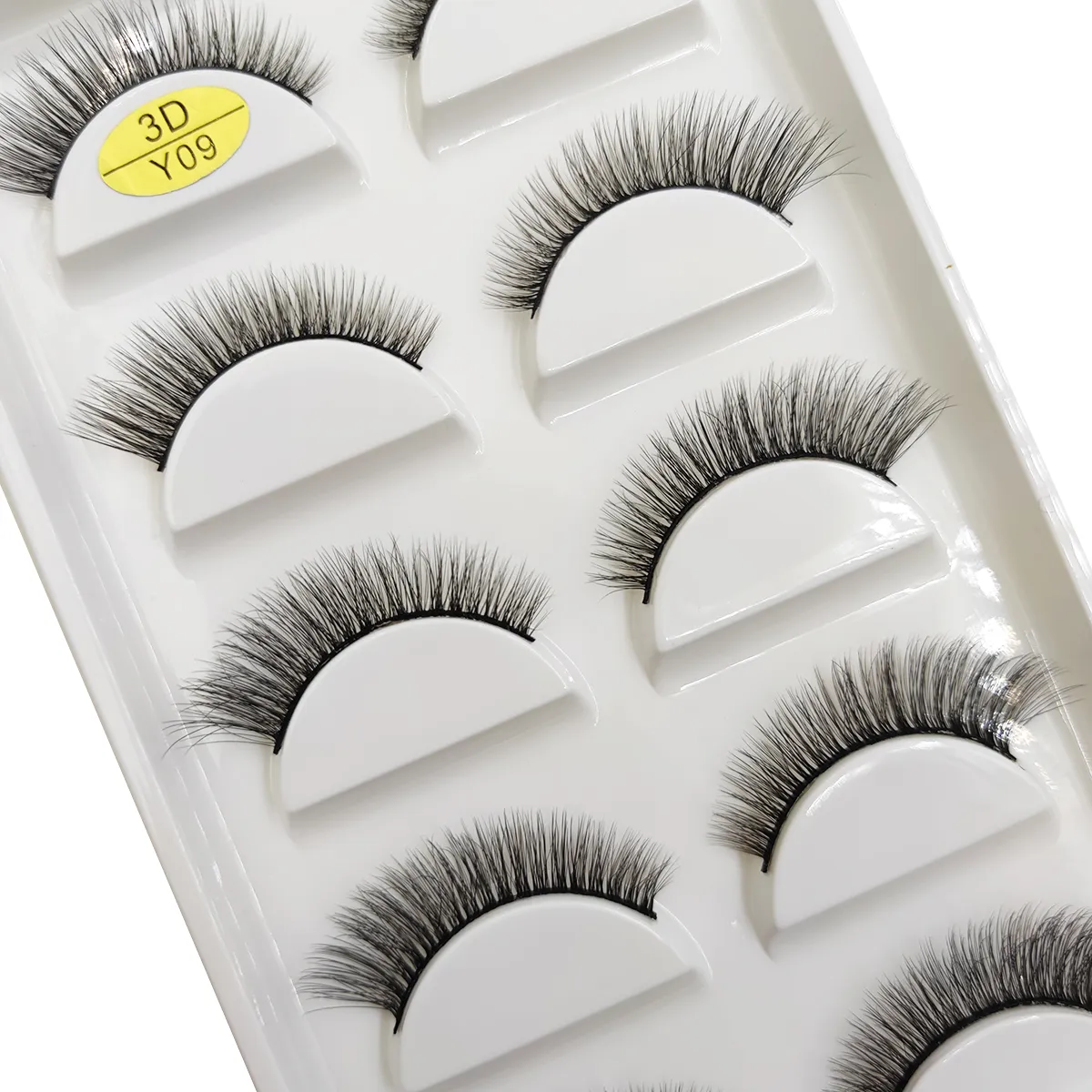 5 paires de Faux cils en vison 3D naturels, doux, vaporeux, moelleux, maquillage, beauté, chat Cilios, 9 Styles — image 5