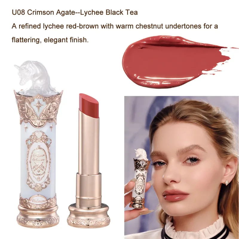Flower Knows Knight Unicorn Set trucco Ombretto Blush Rossetto Cipria in polvere Kit di bellezza Fantasy Princess a lunga durata Cosmetici — image 16