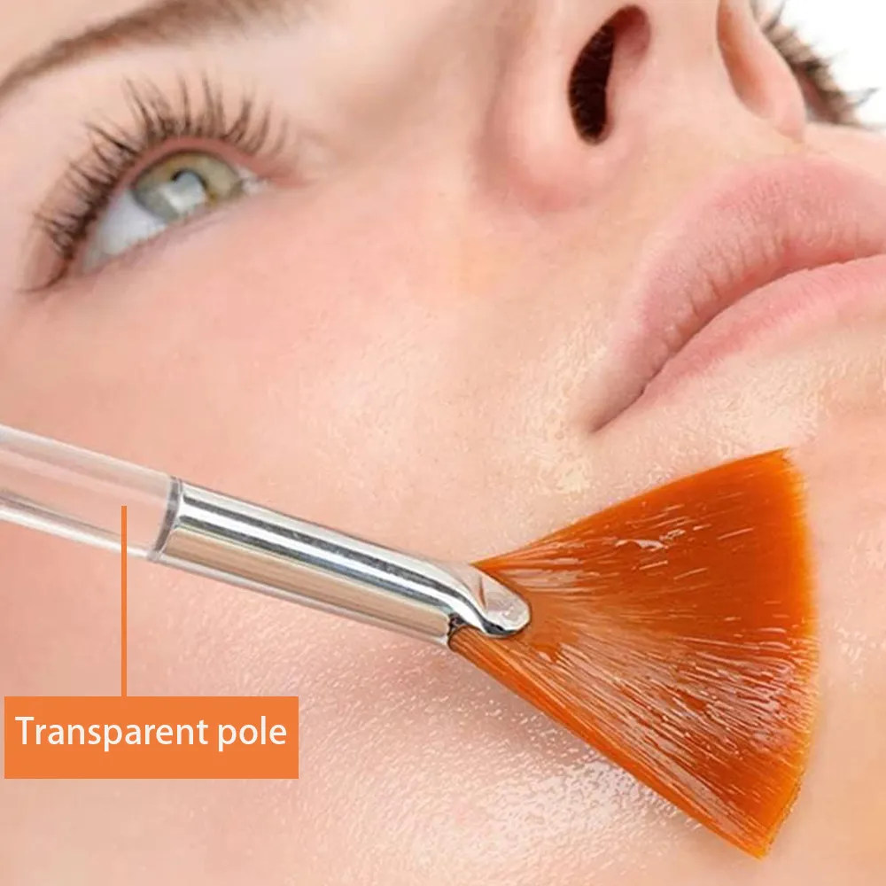 3/9 Pezzi Pennelli per maschera a ventaglio facciale Pennello per maschera morbida Applicatore Estetista Pennelli per maschera facciale per donne Ragazze Strumenti cosmetici — image 5