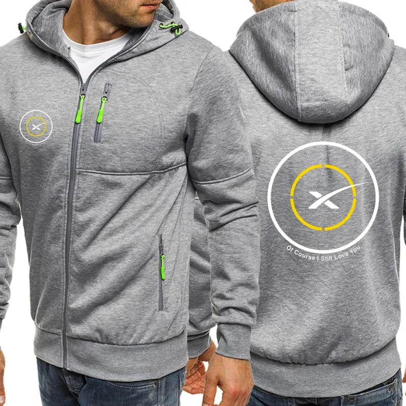 2025 Popular Man SPACEX SPACE X LOGO ELON Jacket Men Autumn Man's Loose Tops Coat Print New Type Sports Comfortable Hoodies — image 4