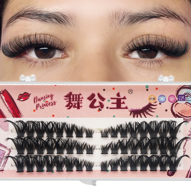 3 linhas diy grosso individual cluster extensões de chicote segmentado natural lash clusters estilo olho auto-enxerto cílios maquiagem — image 7