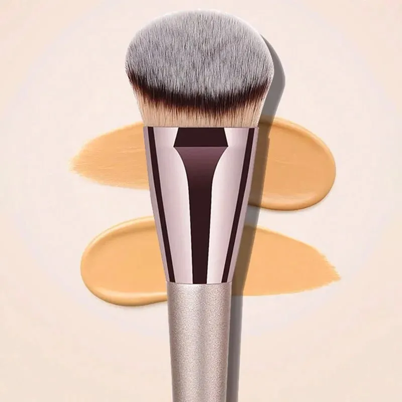 1 Buah Kuas Foundation Profesional untuk Wanita Kosmetik Foundation Powder Blush Kabuki Blending Make Up Brush Alat Kecantikan — image 4