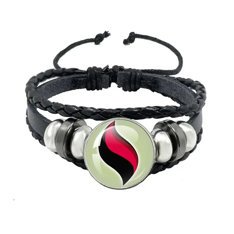 Llavero Pokémon Mega Stone, periférico de animé, creatividad, moda exquisita, hebilla de cuerda de cuero negro, tendencia — image 19
