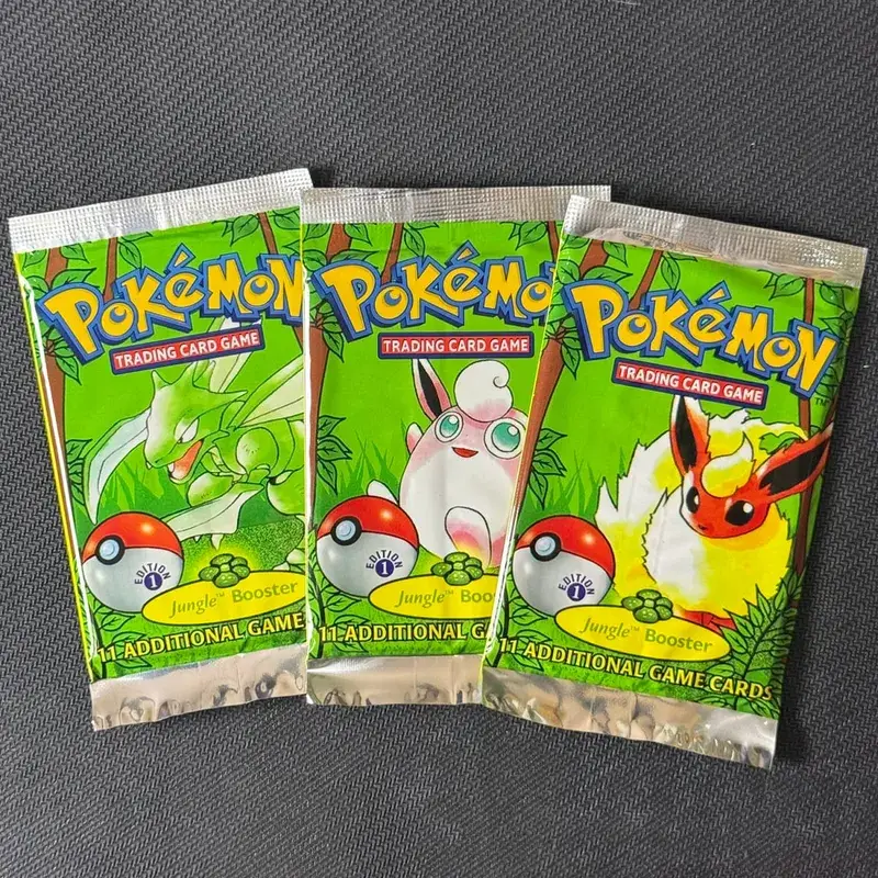 11 Karten/Packung PTCG Booster Packs Ersatzkarte Dschungel/Fossil/Basisset Charizard Blastoise Venusaur PKM Brettspiel-Sammelkarten — image 26