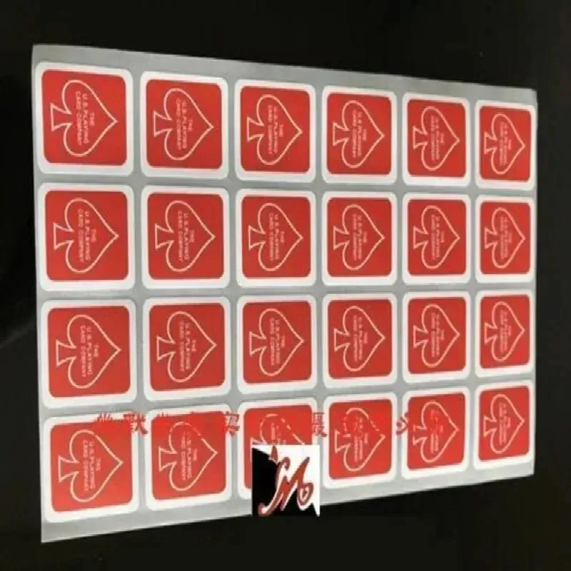 3 시트 원래 자전거 재생 카드 케이스 인감 스티커 Magic Trick 24 On 1 Sheet 3 색 Magia Magie Magicians 액세서리 — image 4