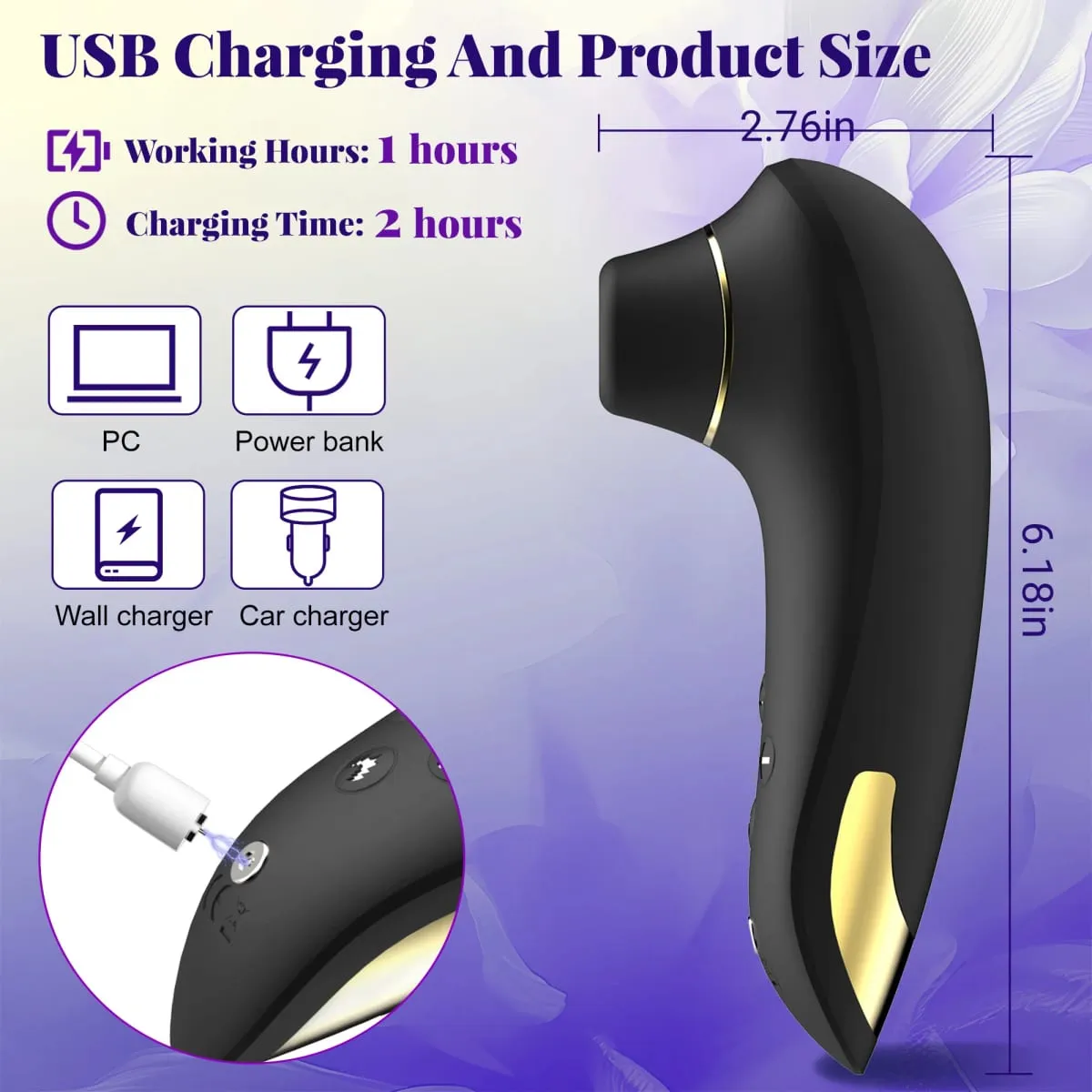Vibromasseur de succion chauffant pour femme, 5 vitesses, 8 Modes de succion, stimulateur de Clitoris et de mamelon, masseur d'aspiration anale, jouets sexuels pour adultes pour femmes — image 5