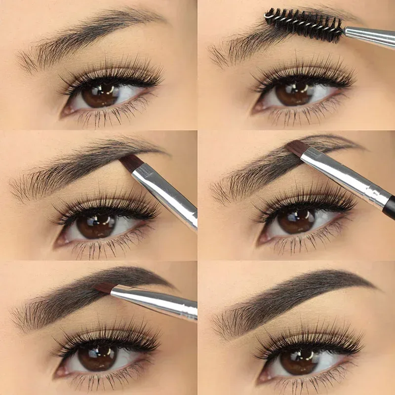 1 قطعة 2 في 1 فرشاة حواجب مزدوجة الرأس + فرشاة رمش أدوات ماكياج فرش التجميل فرش مكياج للرموش بروشا maquillaje — image 6