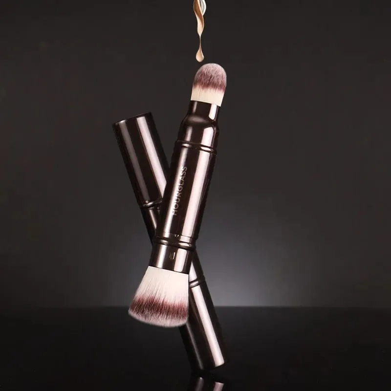 1 قطعة HG Pro Foundation retra فرش مكياج مسحوق كونتور أحمر الخدود يشكلون فرشاة مقبض معدني تسليط الضوء على برونزي الراقية بدون صندوق
