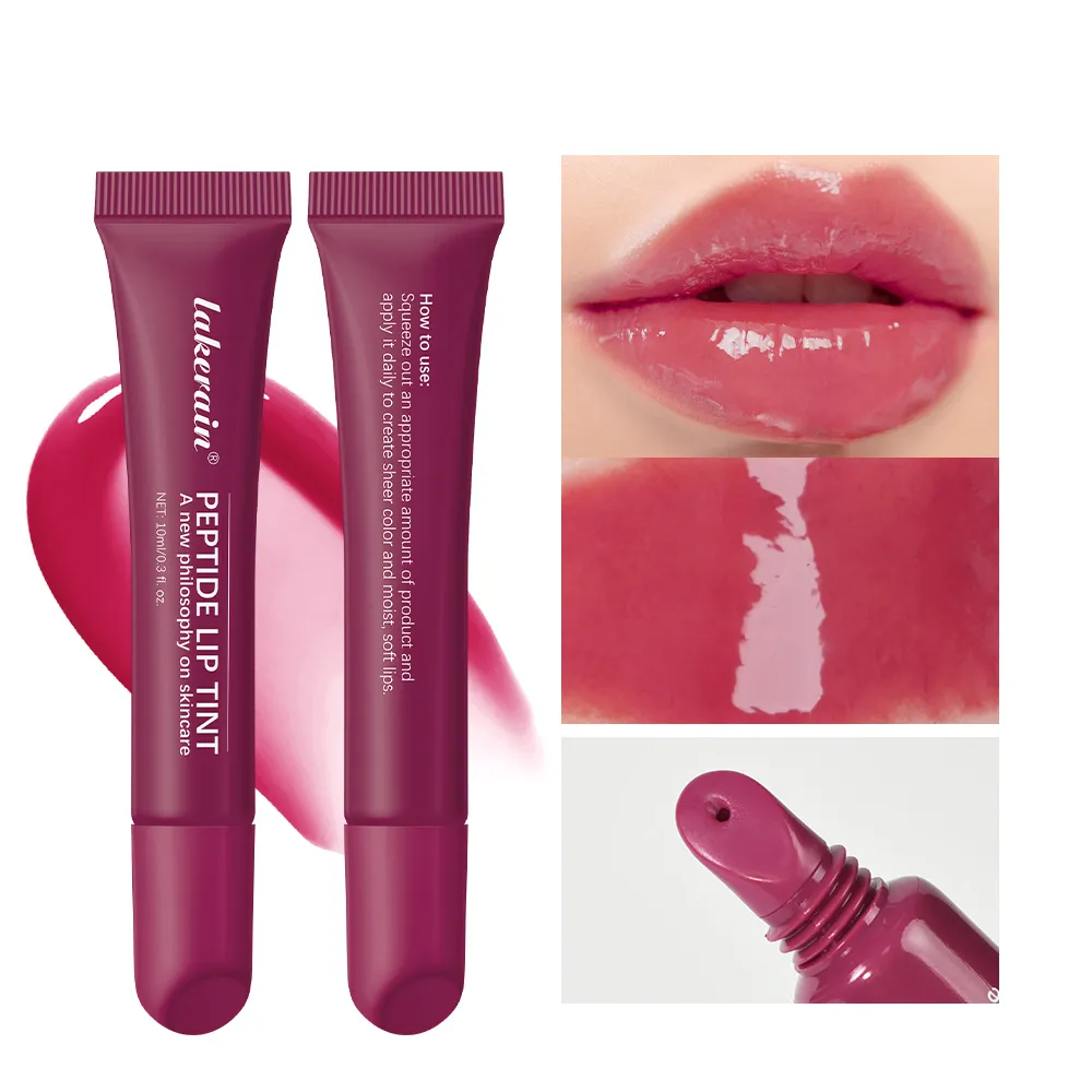 Mirror Glass Shine Lip Gloss Transparent Halo Dyeing Long Lasting Moisturizing Waterproof Cosmetics Christmas Makeup Gift — image 2