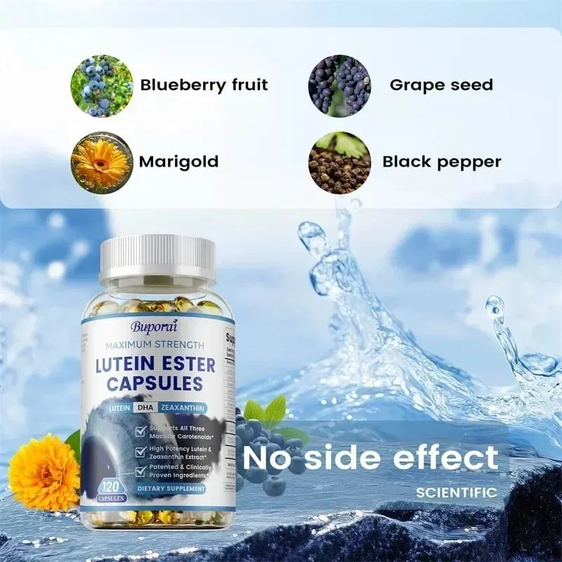 Lutein Ester Capsules - Support Eye Health Maintain Clear Vision Relieve Eye Fatigue Anti-oxidation Protect Against UV RaysS — image 5