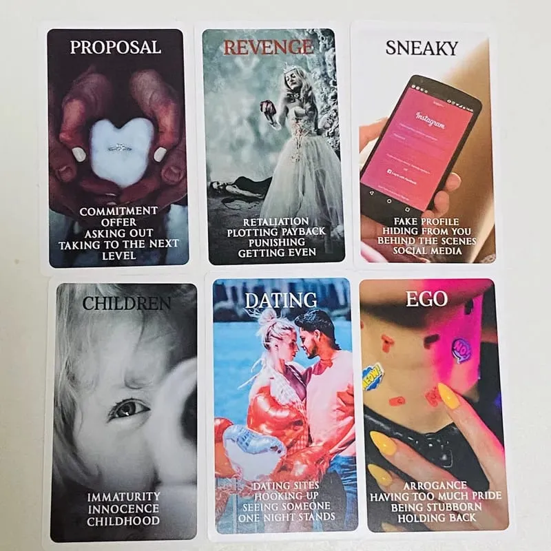 Mystic Black Rose Oracle Deck 78 Pcs Situations Tarot Cards Twin Flame Love Keywords Deck Healing Shadow Work Unique — image 1