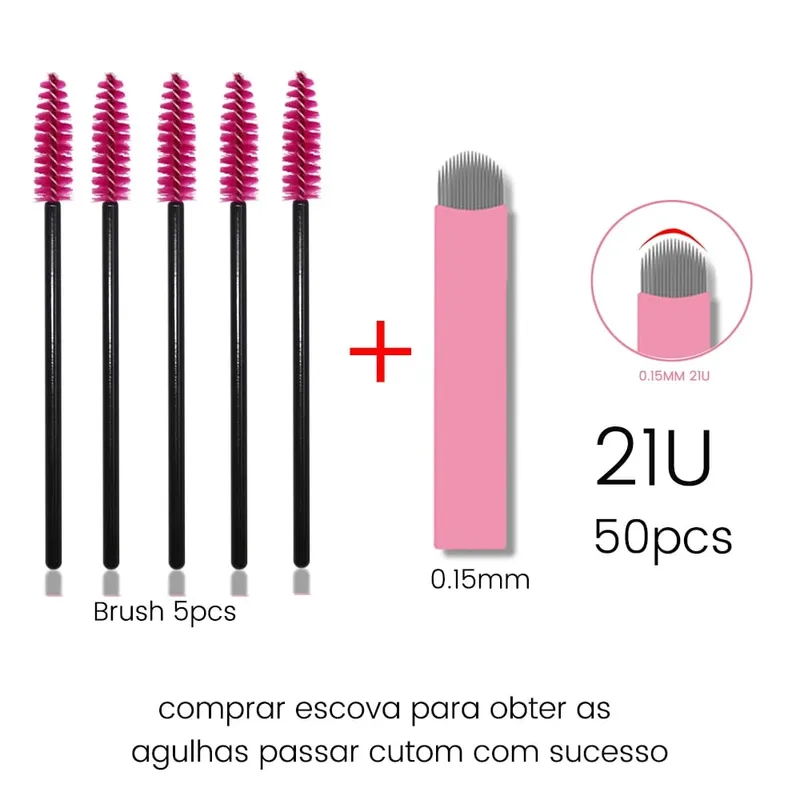 Kits de escovas de cílios descartáveis, agulhas de microblading, diâmetro 0.15mm, micro lâminas tebori, tatuagem, sobrancelha, suprimentos, aplicadores de maquiagem — image 9
