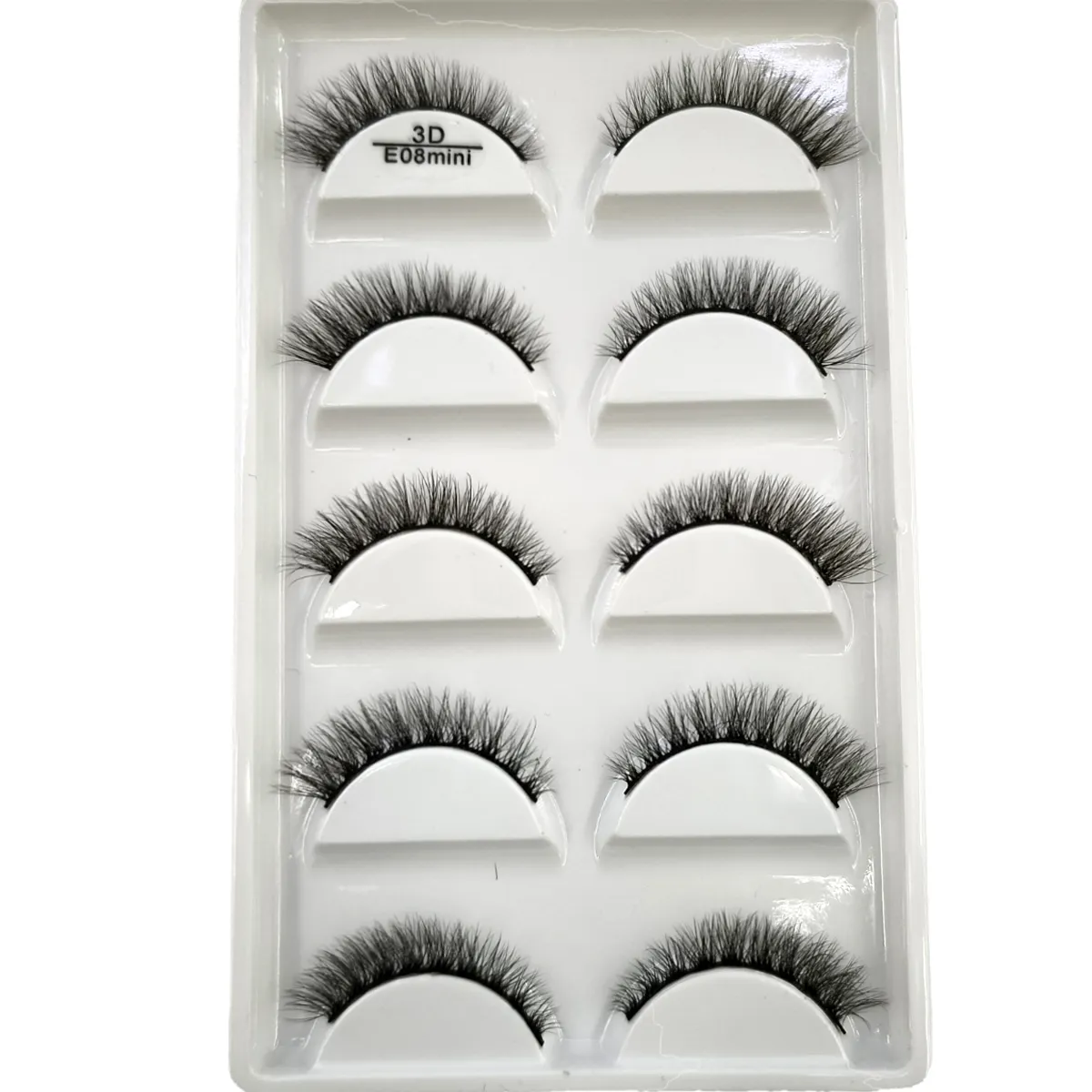 5Pairs 3D Handmade Fake Eyelashes Natural Long Thick Daily Makeup Thick Cross Eyelashes Eye Lashes — image 3