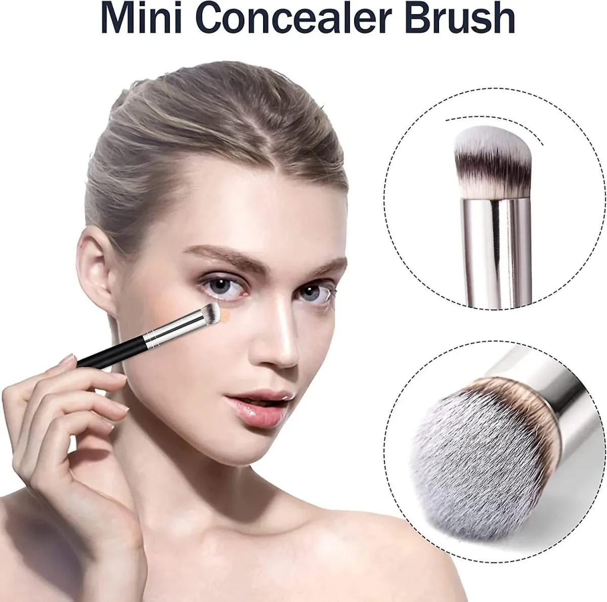 1/2/5 pcs Foundation คอนซีลเลอร์แปรง Premium Contour Blusher แปรง Flawless Under Eye หนาแน่นแปรงแต่งหน้าสำหรับผสม