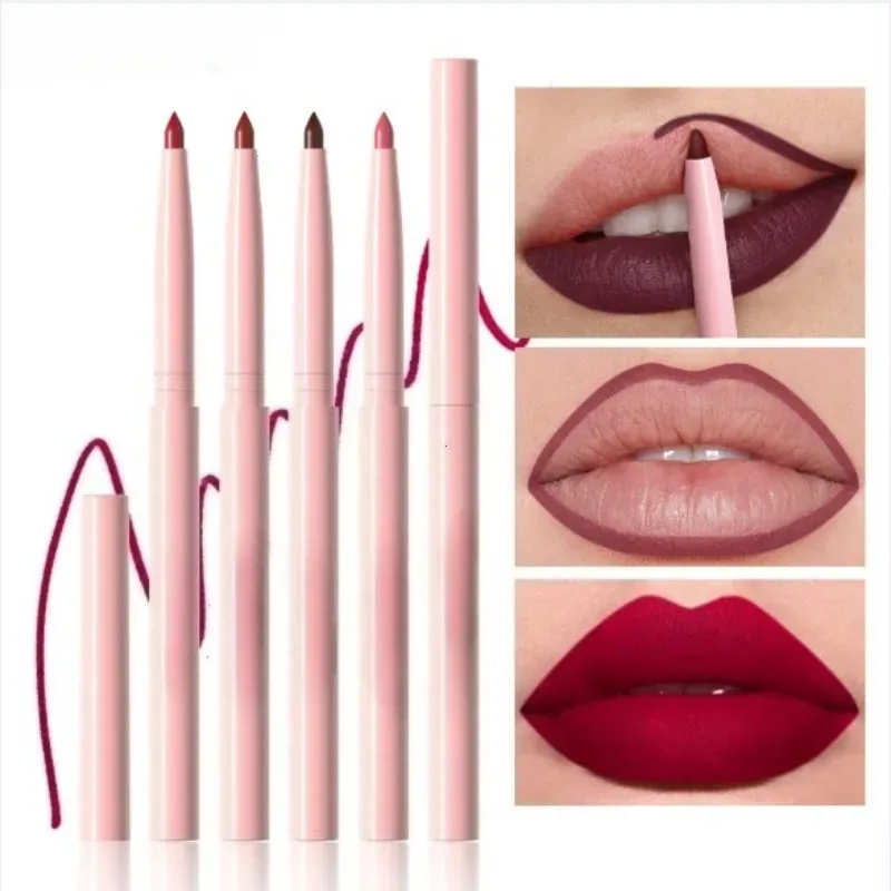 6 stk Lip Liner Pen Sæt Langtidsholdbar Vandtæt Svedtæt Nem Farvning Ikke-falmende Farve Rendering Lip Gloss Sæt Beauty Makeup — image 5