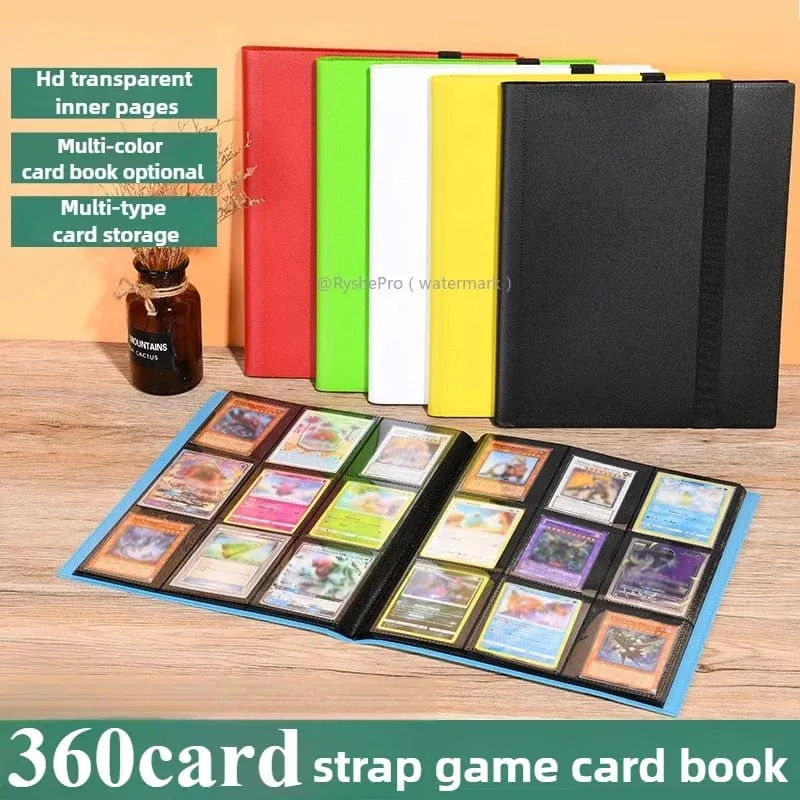 Kartenordner mit 9 Taschen, Sammelkartenalbum, Display-Ordner, 360-seitiger Taschenhalter für TCG Yugioh MTG-Spielkartenbuch — image 2