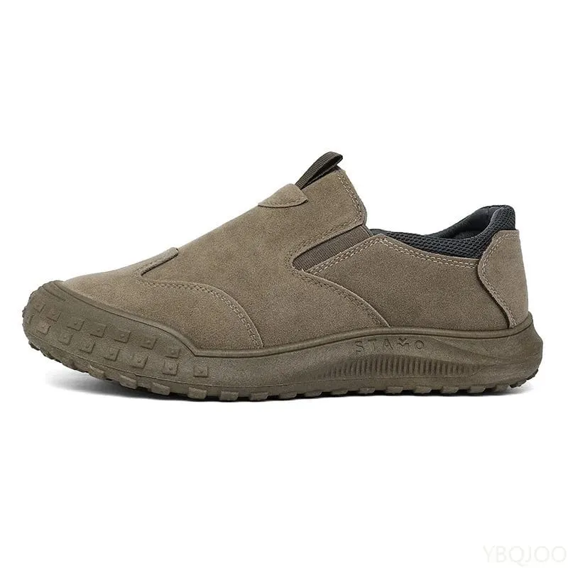 Grande taille printemps automne nouvelles chaussures pour hommes respirantes légères et décontractées en plein air antidérapantes et résistantes à l'usure chaussures de travail pour hommes — image 6