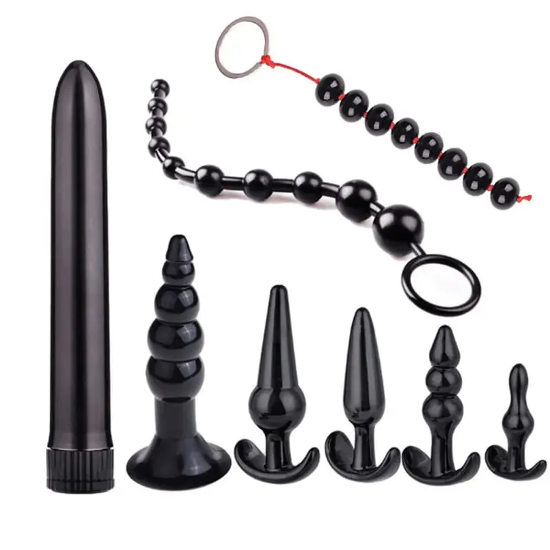 4/5/7/8 Teile/satz Silikon Butt Plug Dildo Masturbation Anal Plug Vaginal Plug Sex Spielzeug Kombination anal Perle Dilatator Spielzeug für Homosexuell — image 16