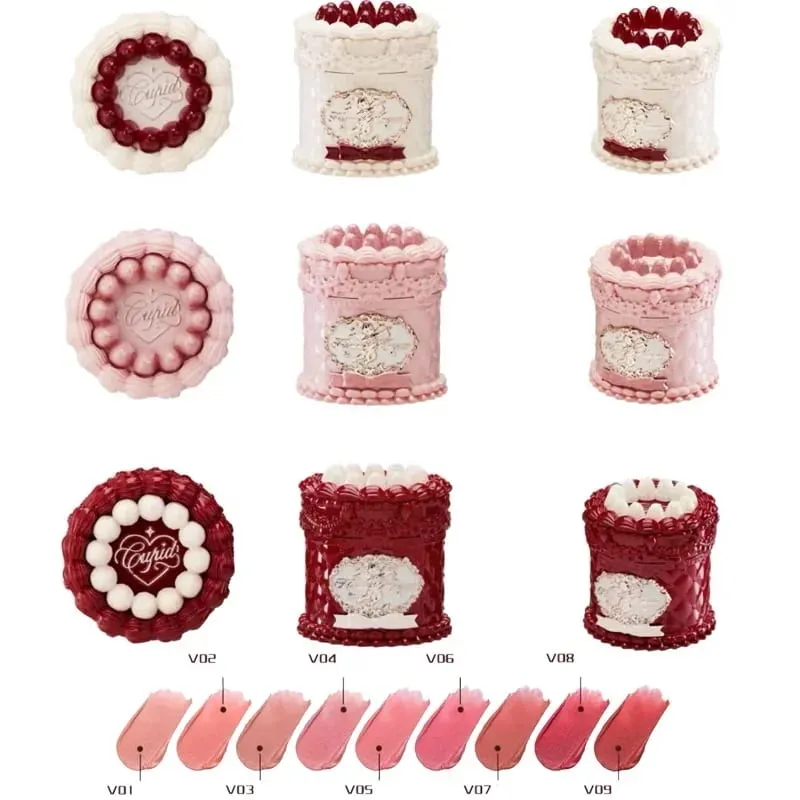 Flower Know Strawberry Cupid Collection Makeup Kit Kompletní sada profesionálních obličejových paletek s očními stíny na rty s tuhými parfémy — image 6