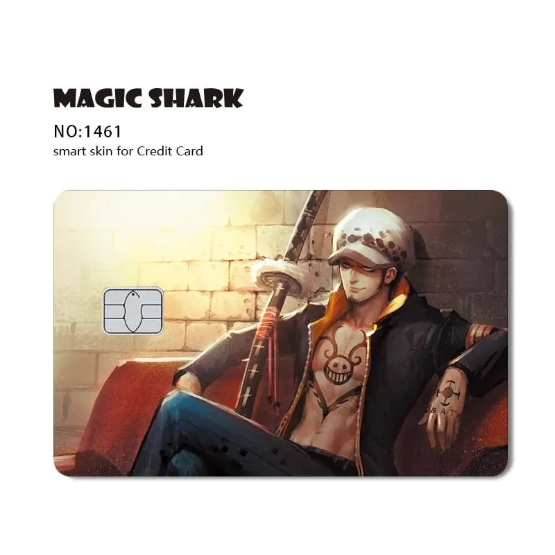 Hot Sale Maigc Shark Anime Chopper Luffy Nami Waterproof Front Side Sticker Film Skin for Credit Debit Card — image 14