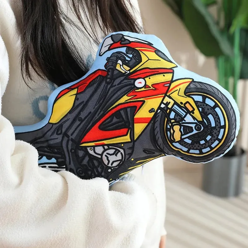 Trasporto pubblico colorato peluche cuscino imbottito escavatore moto serbatoio aereo divano decorazione della stanza cuscino uomini presenti — image 10