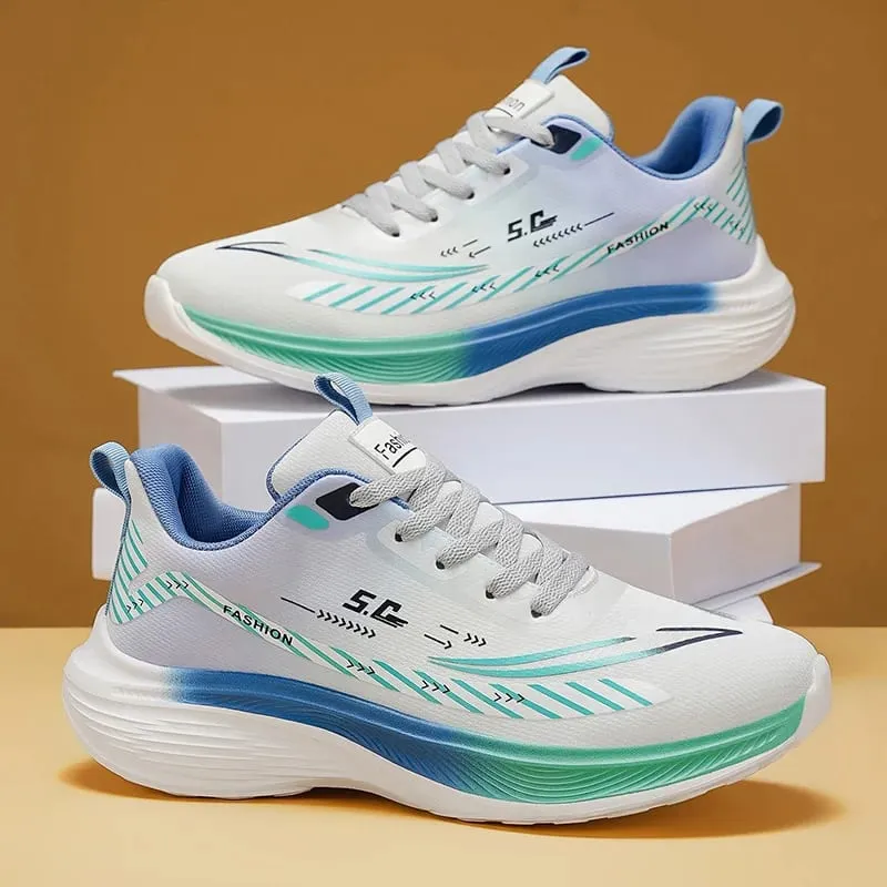 Herren-Laufschuhe, leicht, atmungsaktiv, Mesh-Sneaker, dicke Sohle, dämpfend, lässige Wanderschuhe, Größe 39–44 — image 4