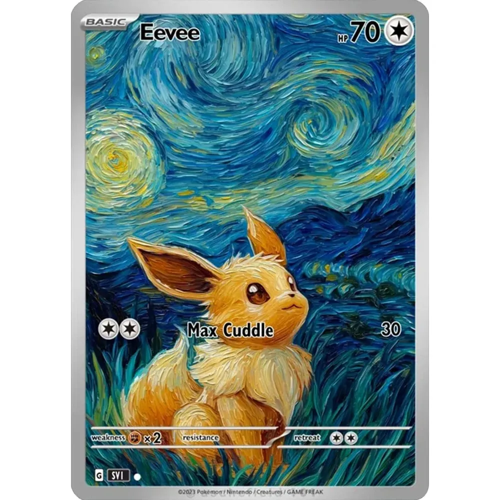 Kad Koleksi Eevee Gengar Umbreon DIY Kad Permainan PTCG Kreativiti Bersinar Hadiah Kad Holografik Jarang — image 4