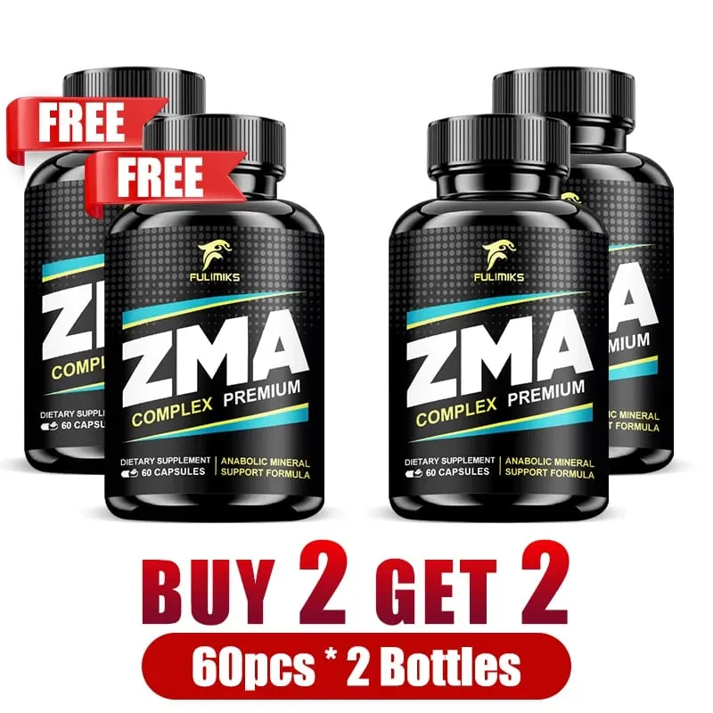 Buy 2 Get 2 Free! Easter Gift ZMA Supplements Capsules with Zin Vitamin B-6 Support Energy Brain Overall Health — image 11