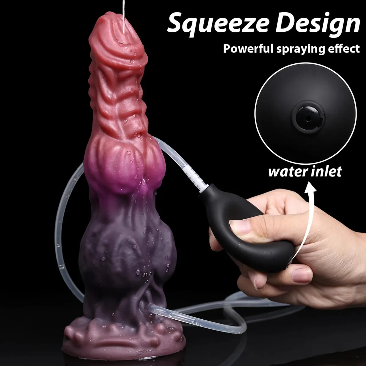 Ejakulation Anal Plug Hund Wolf Dildo Aufblasbare Big Knot Monster Dildos Penis Squirting Starker Sauger Dick Sexspielzeug für Frauen Männer — image 3