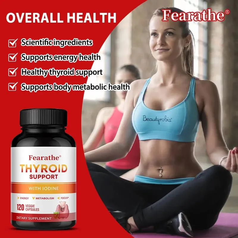 Kapseln zur Unterstützung der Schilddrüse, Jod-Magnesium-Vitamin-B12-Komplex, lindern Müdigkeit, Stimmung, Energiestoffwechsel und geistige Konzentration — image 4