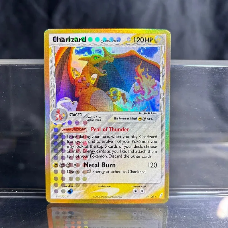 Holografische PKM-Einzelkarten, Charizard EX, Pikachu, 1. Auflage, Neo Mewtu, PTCG-Ersatzkarten, Sammlung, Kampfkarten, Spielzeug, Geschenke — image 23