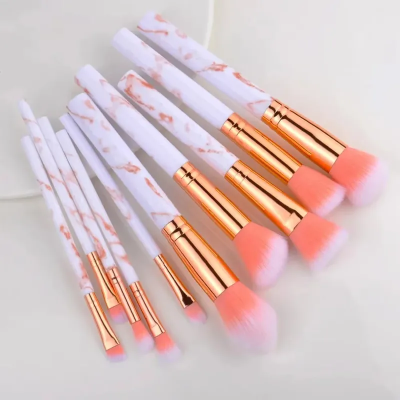 10-teiliges Set Make-up-Pinsel-Werkzeug-Set, kosmetisches Pulver, Lidschatten, Foundation, Rouge, Blending, Schönheit, Maquiagem, Beauty-Set für Party — image 9